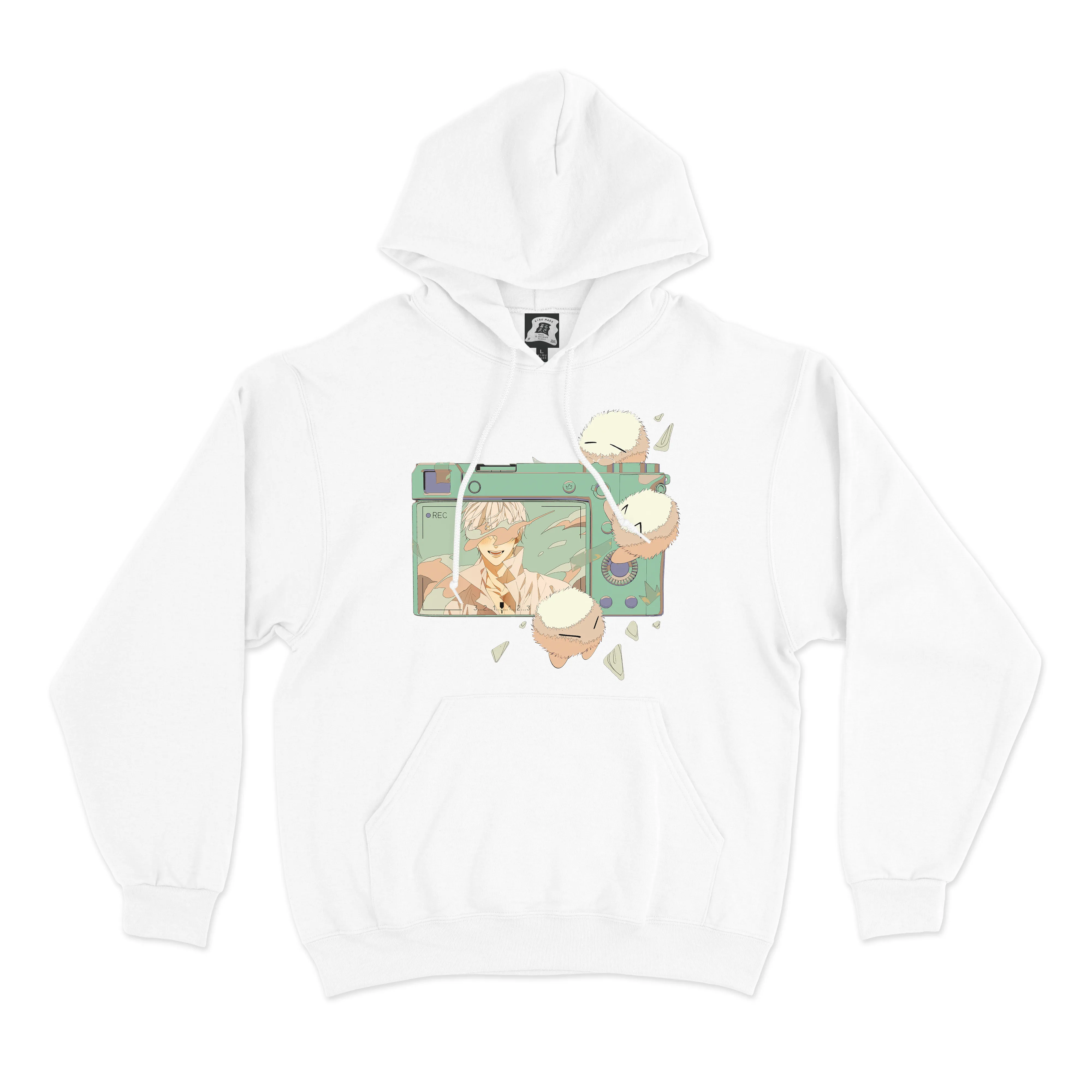 "Memories" Basic Hoodie White