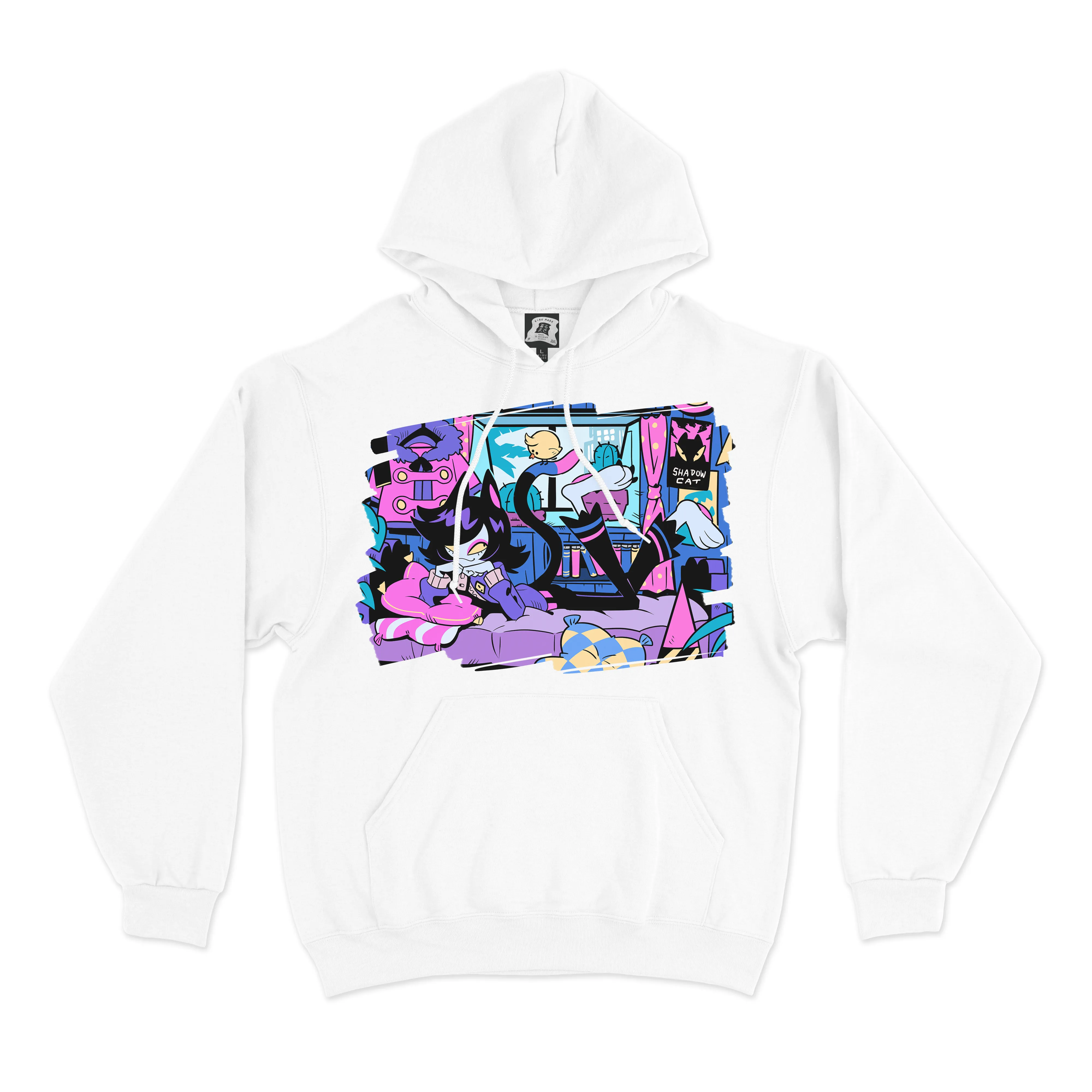 "Miyata's Room" Basic Hoodie White