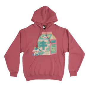 "Moomilk" Basic Hoodie Pink