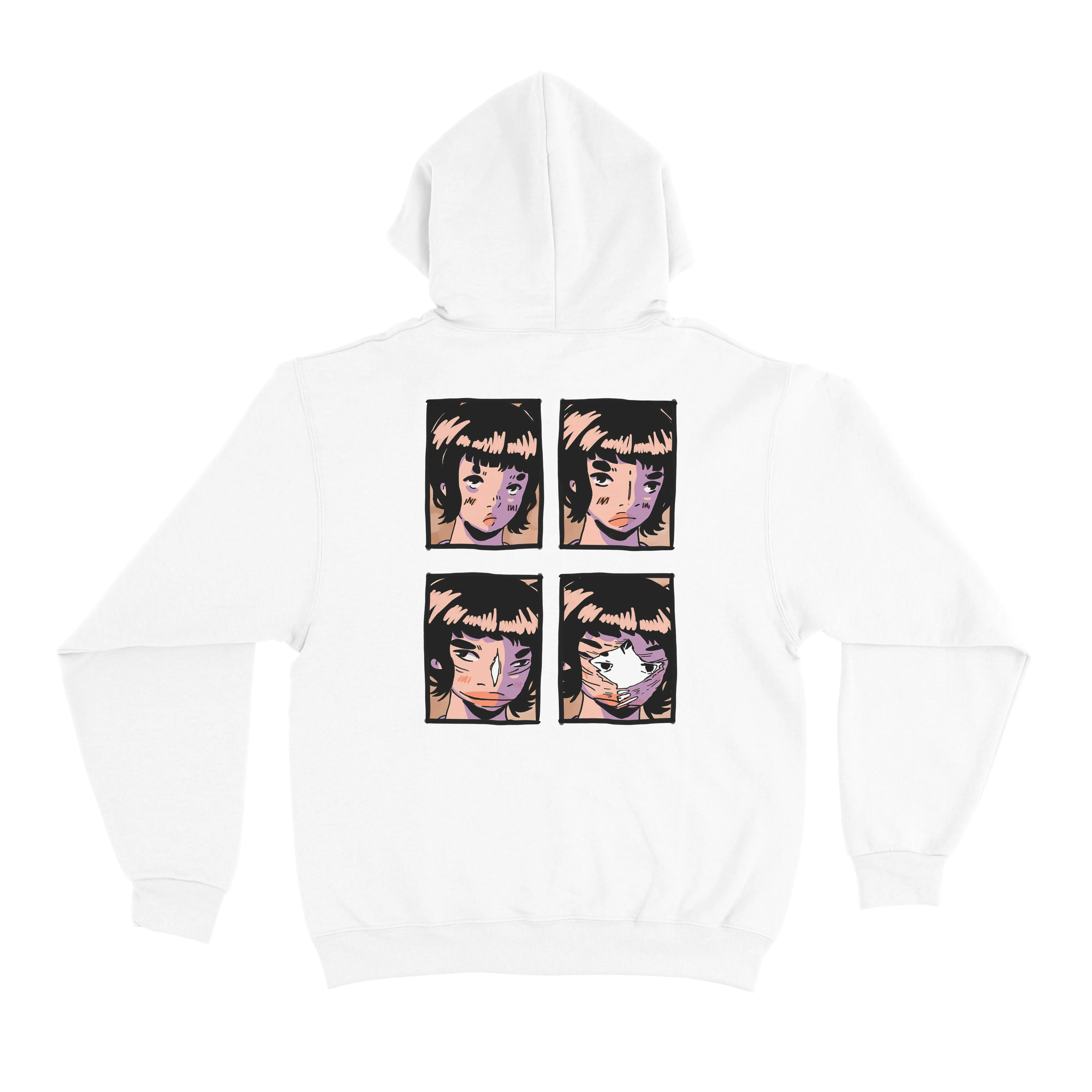 "New Phase" Basic Hoodie White