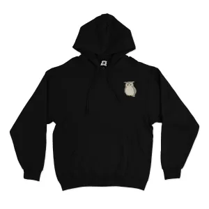 "Owl" Basic Hoodie White/Black