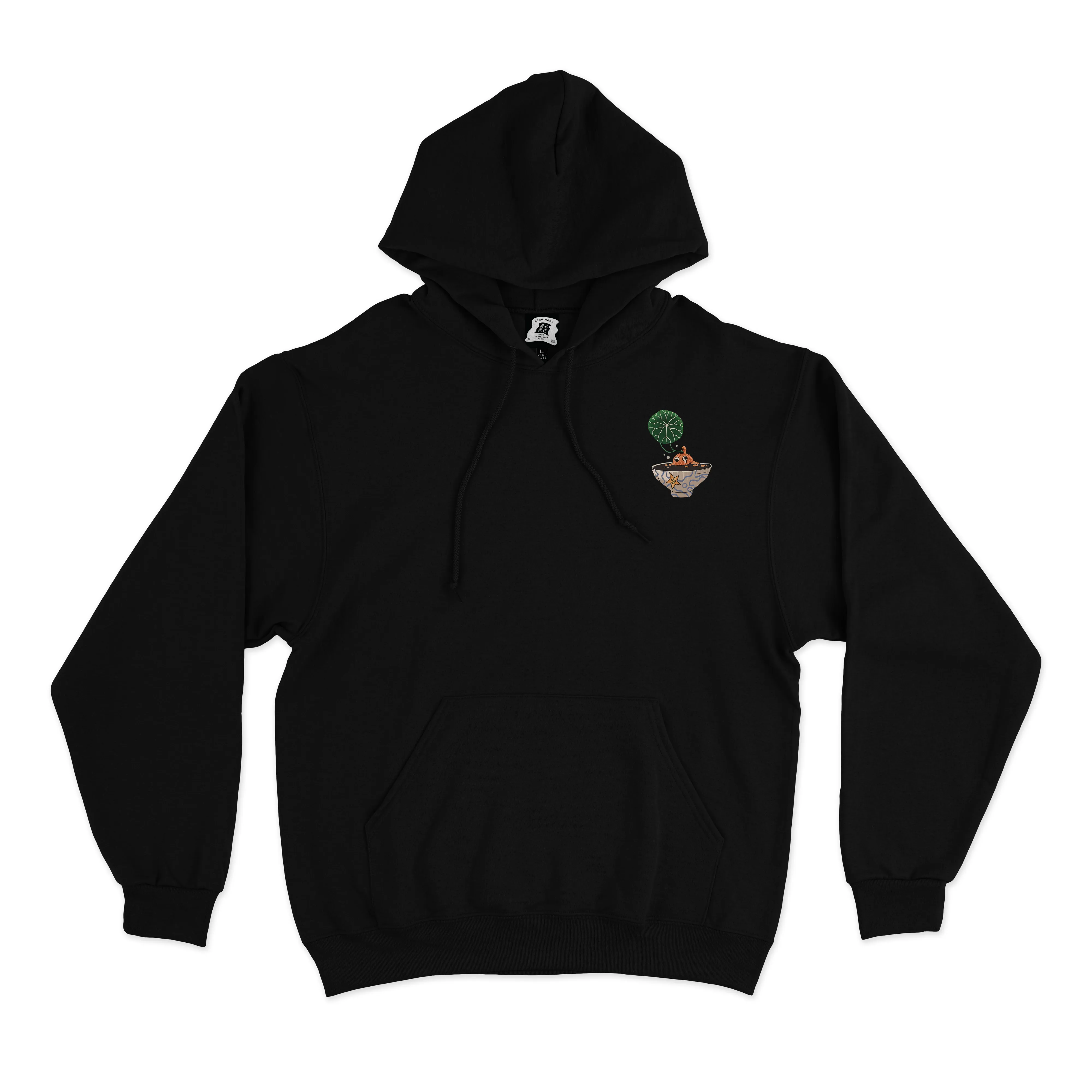 "Plants dad" Basic Hoodie Black/Green