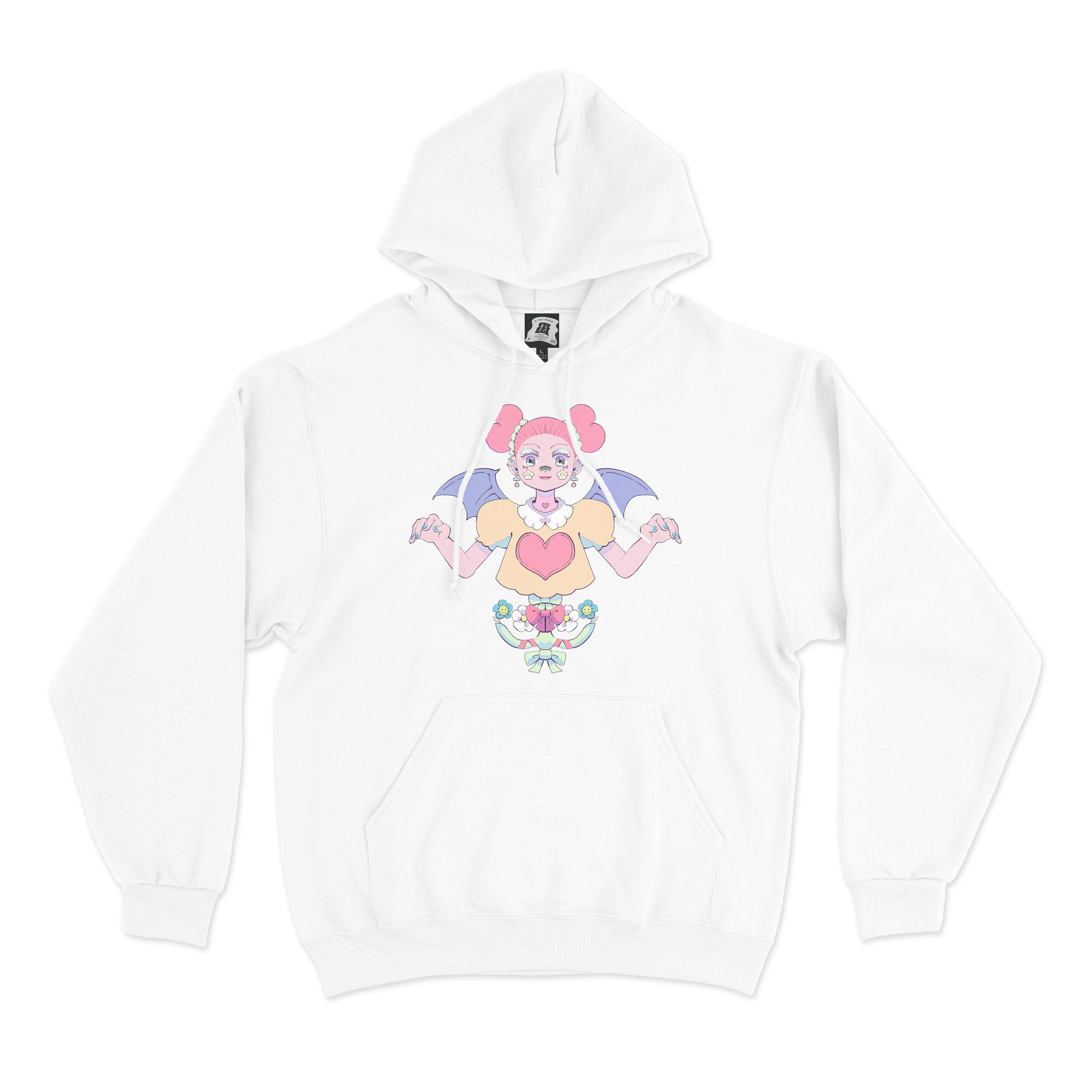 "Rainbow Manananggal" Basic Hoodie Black/White