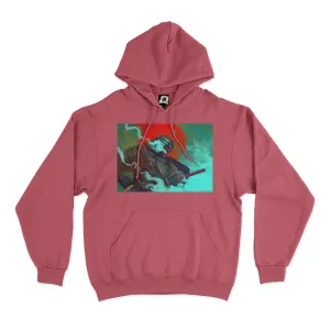 "Samurai" Basic Hoodie Pink