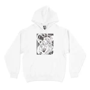"Seamstress" Basic Hoodie White