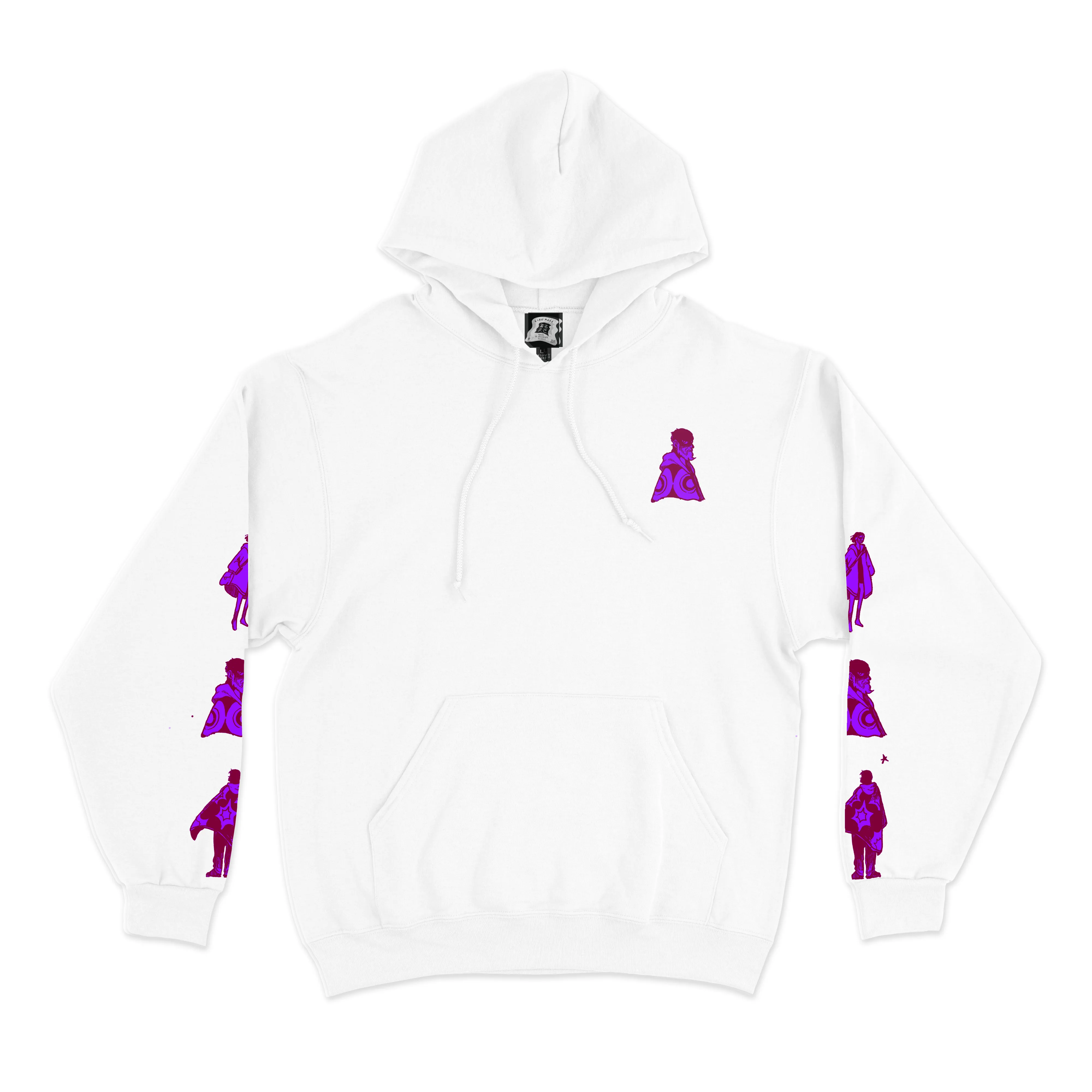 "The Tenth Dream" Basic Hoodie White/Pink