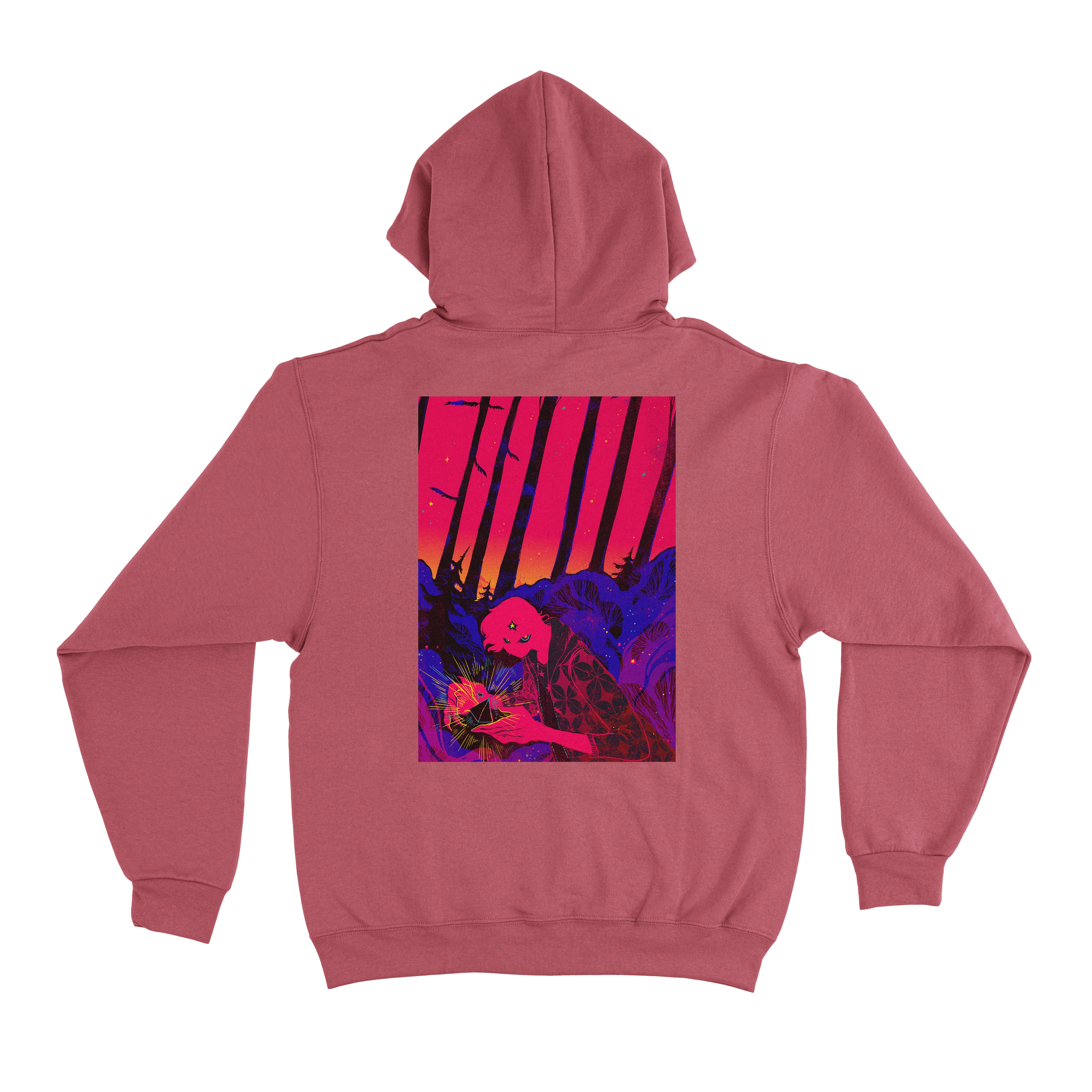 "The Tenth Dream" Basic Hoodie White/Pink