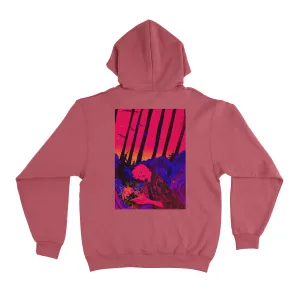 "The Tenth Dream" Basic Hoodie White/Pink