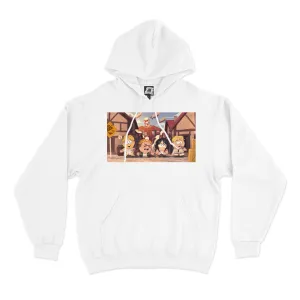 "TitanPark" Basic Hoodie White/Beige