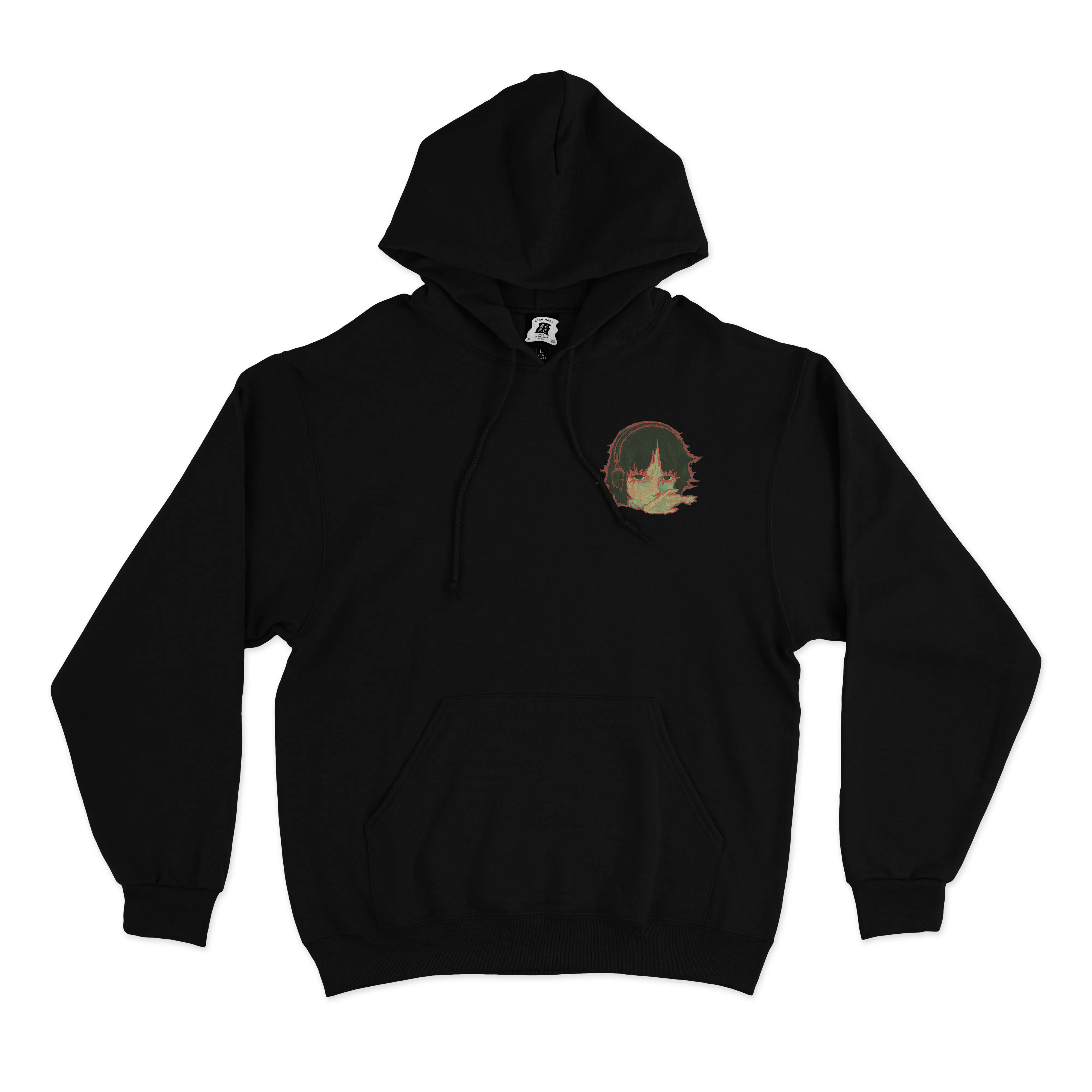 "Touch Starved" Basic Hoodie White/Black