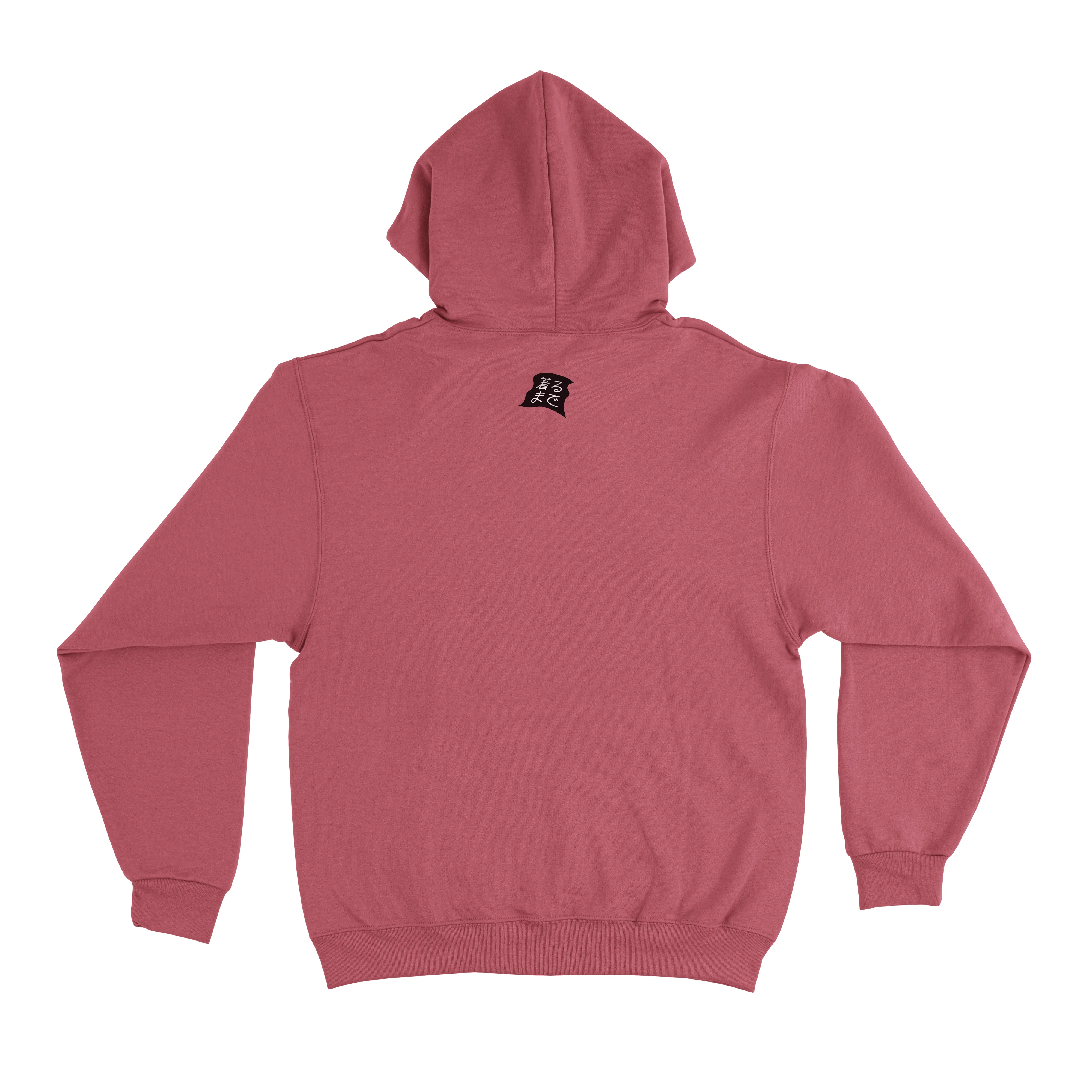 "Wave" Basic Hoodie White/Pink