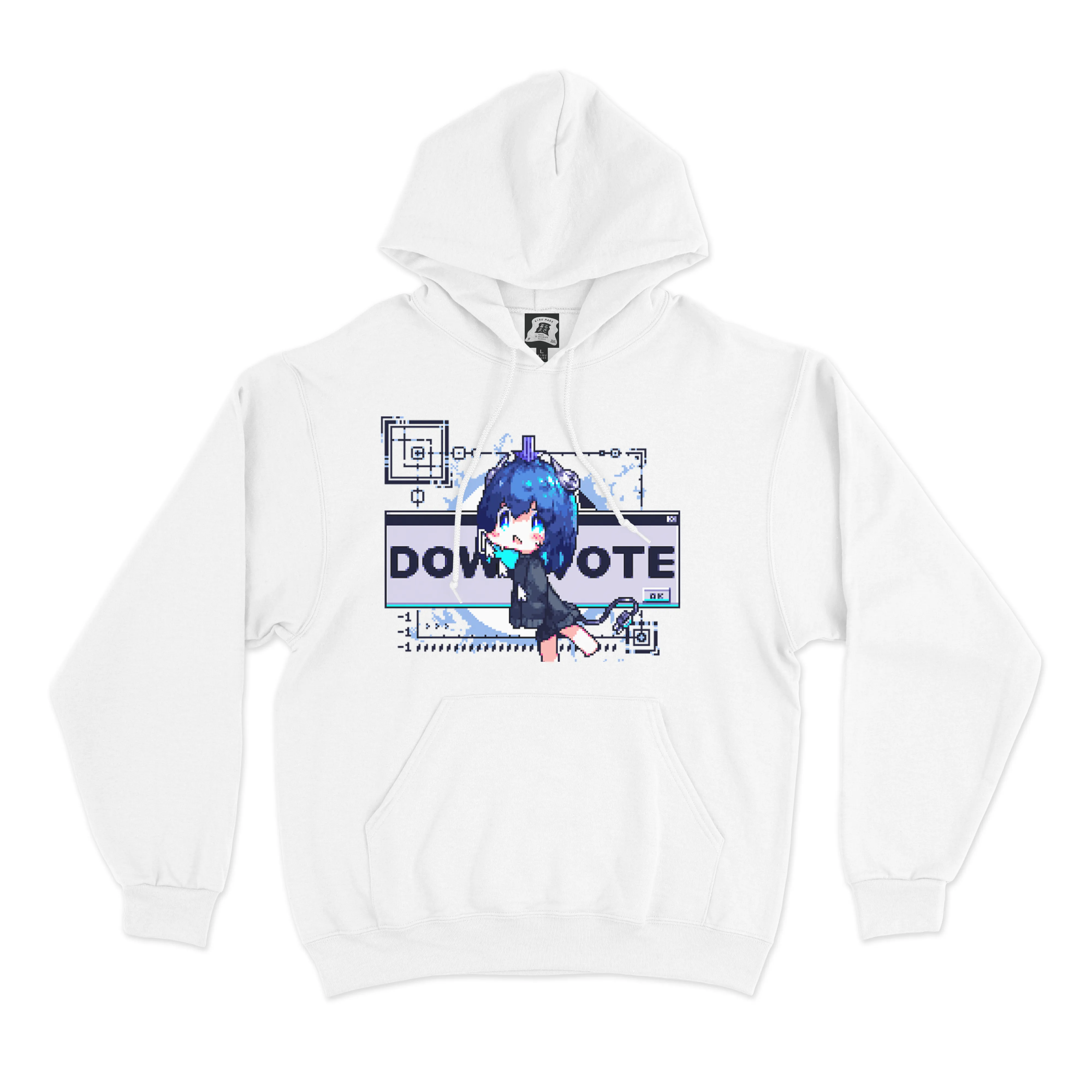 "White Scale" Basic Hoodie White