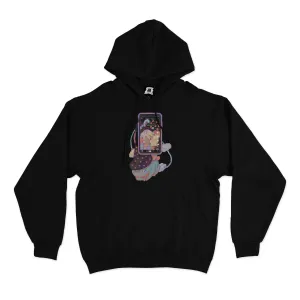 "Wizardtok" Basic Hoodie Black/White