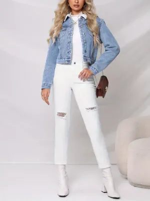 Rashana - short jacket made of cotton denim