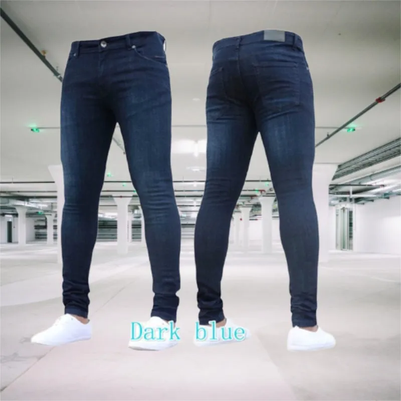 Retro Zipper Stretch Jeans for Men
