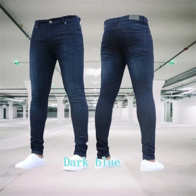 Retro Zipper Stretch Jeans for Men
