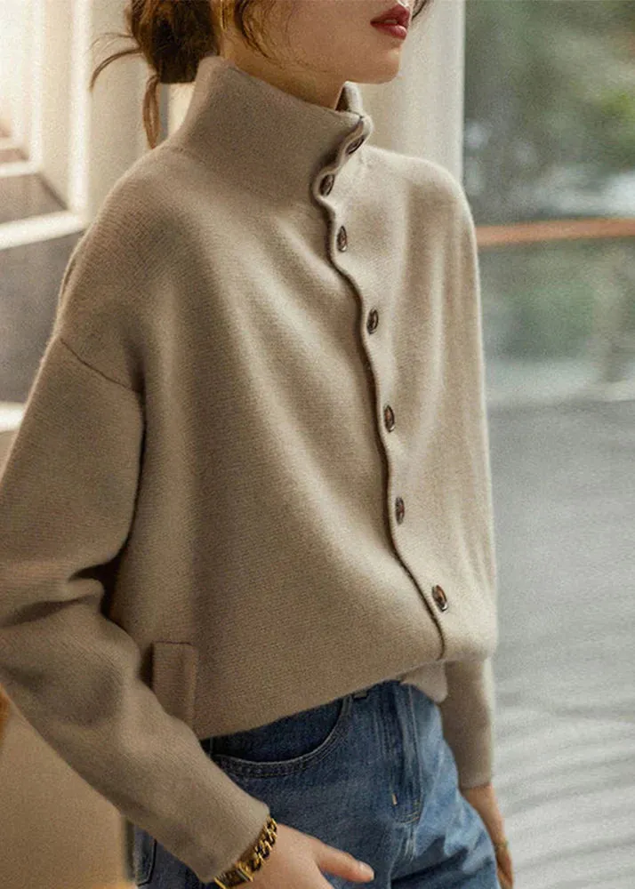 Riley - Schicker Winter-Rollkragenpullover mit Knopfleiste für Damen