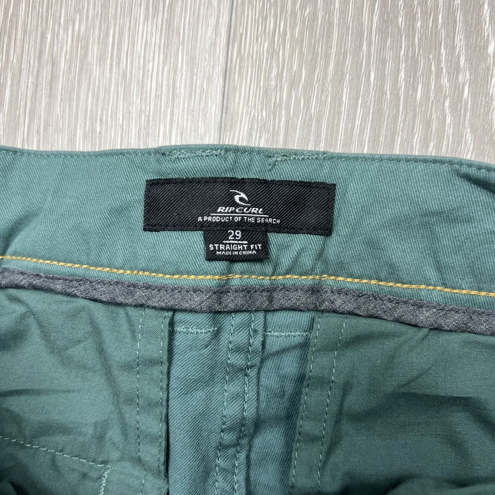 RIP CURL Mens Green Epic Pant Straight Fit Stretch Size 28 (New)
