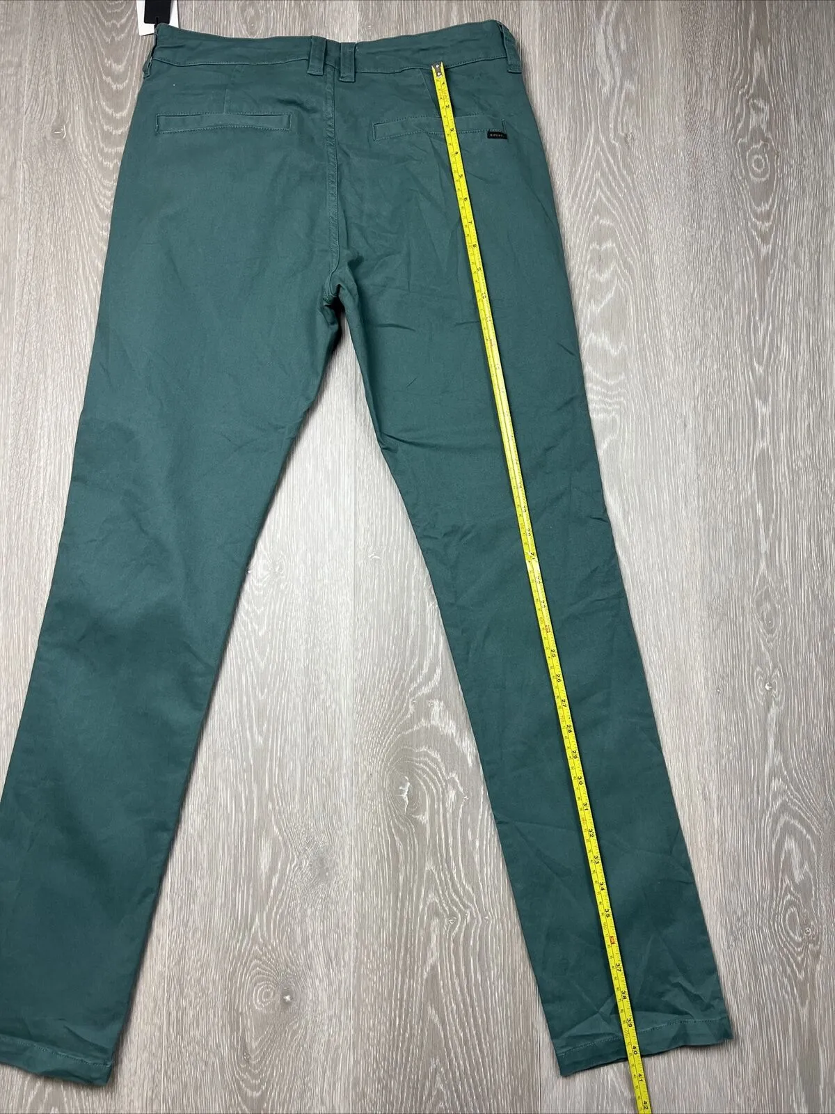 RIP CURL Mens Green Epic Pant Straight Fit Stretch Size 28 (New)