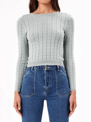 Rolla's - Jane Pointelle L/S Top - Fog