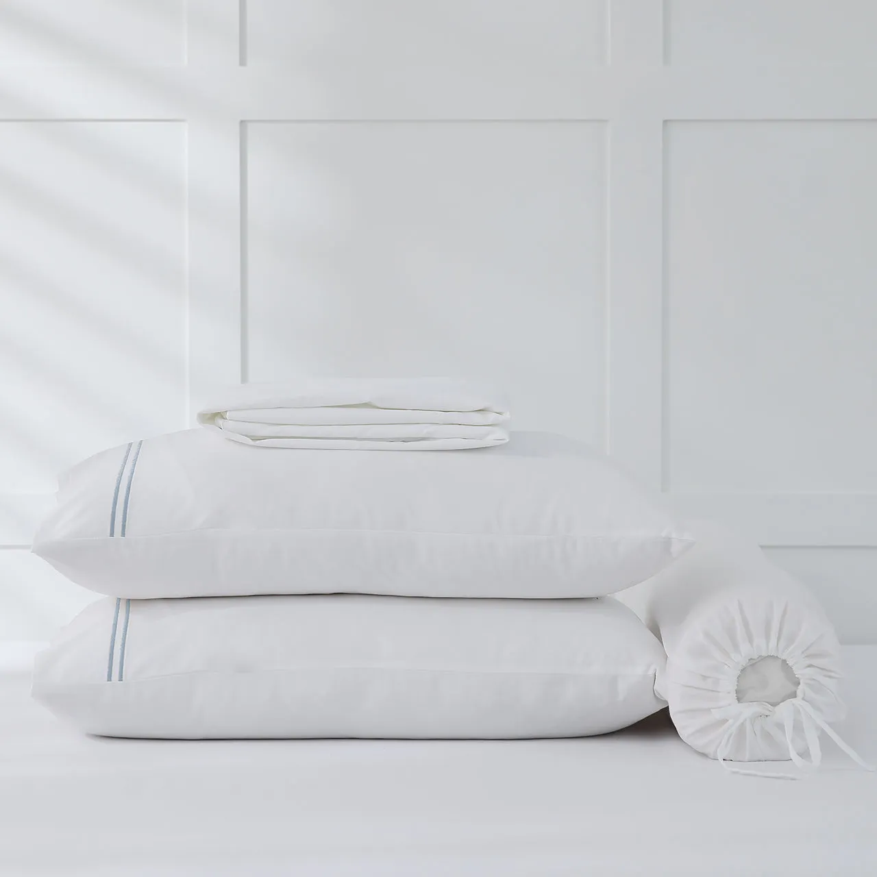 Royale 1000TC Embroidered Fitted Sheet Set Hotel Collection by Robinsons