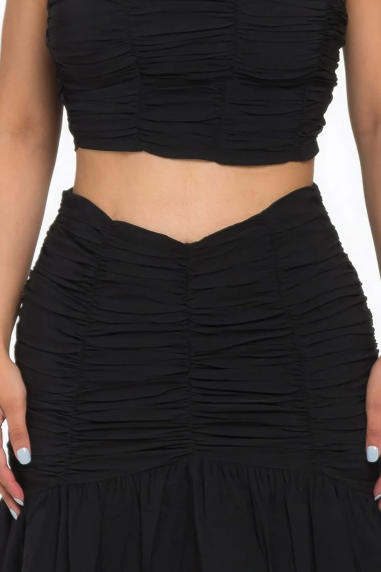 Ruffle Mini Skirt Set