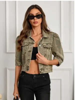 Seraphina – robust, short denim jacket