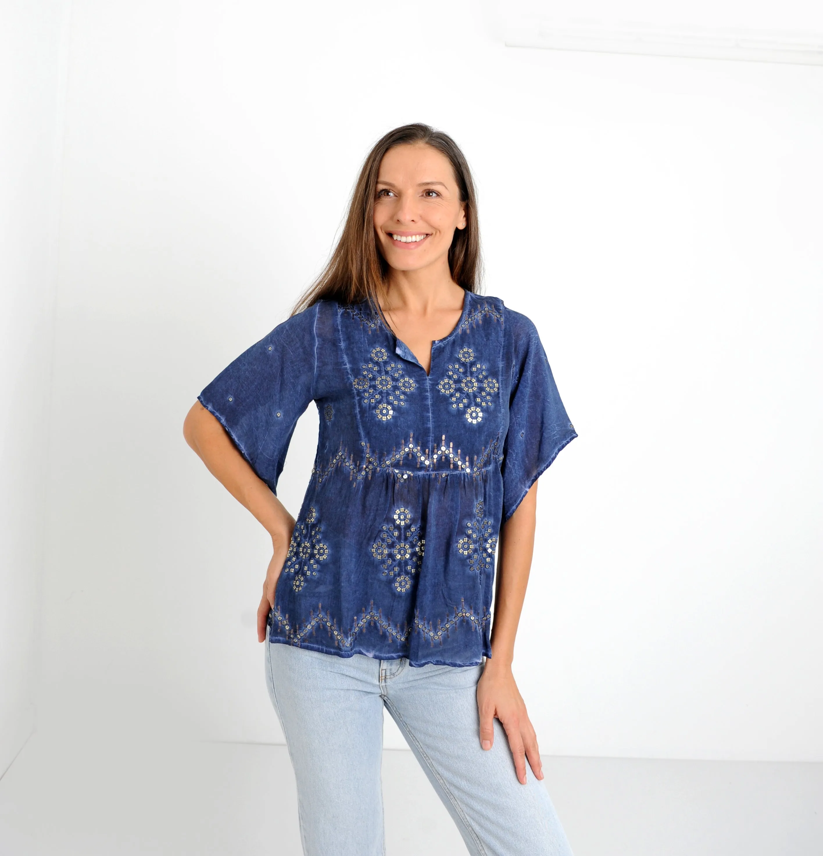 Seychelles Blue Top NOW ON SALE