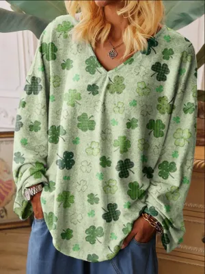 Shamrock | V-neck Shirt