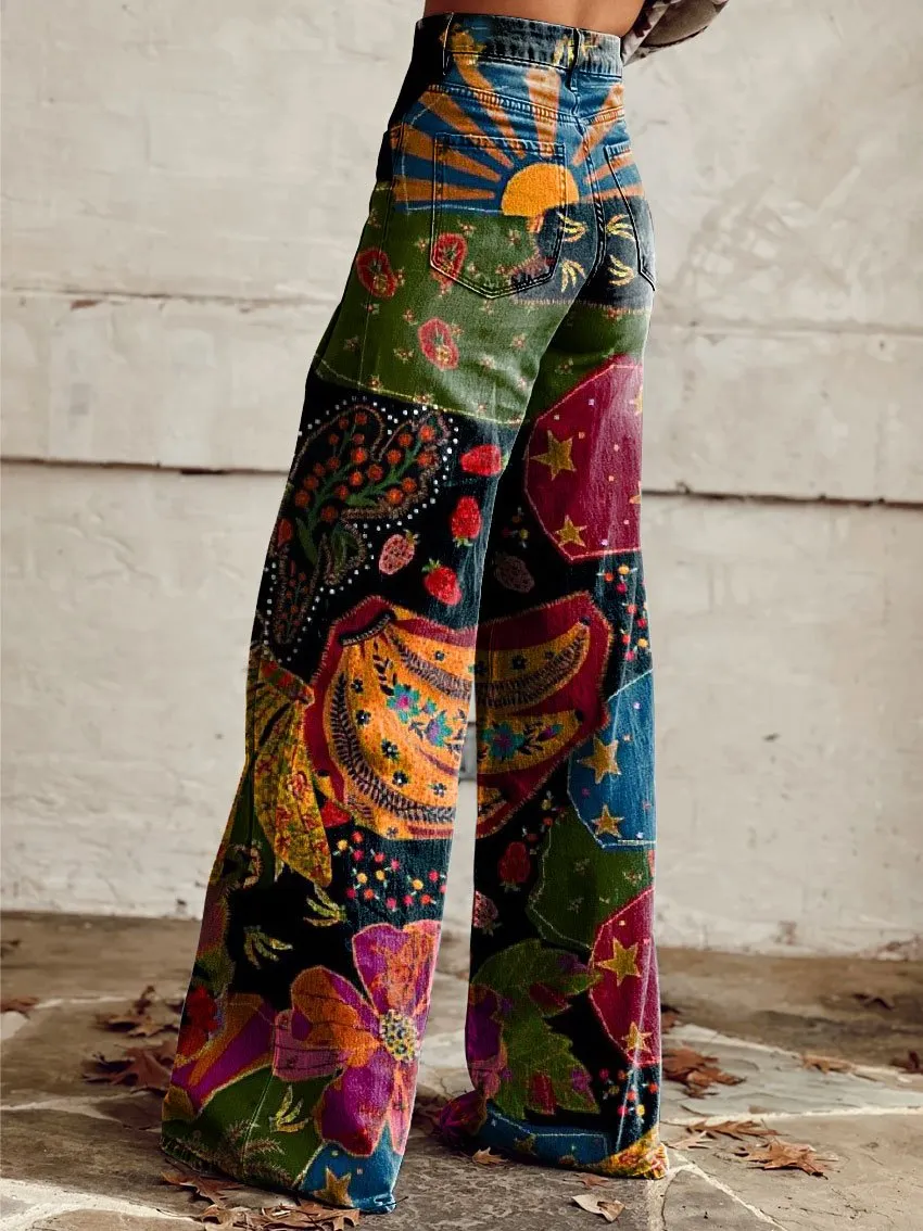 Sheena | Boho Classic Wide-Leg Pants