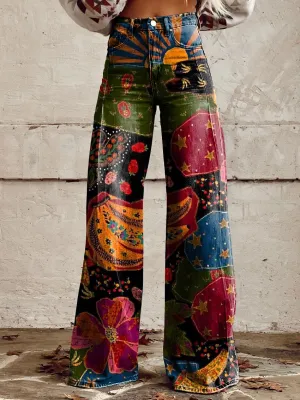 Sheena | Boho Classic Wide-Leg Pants