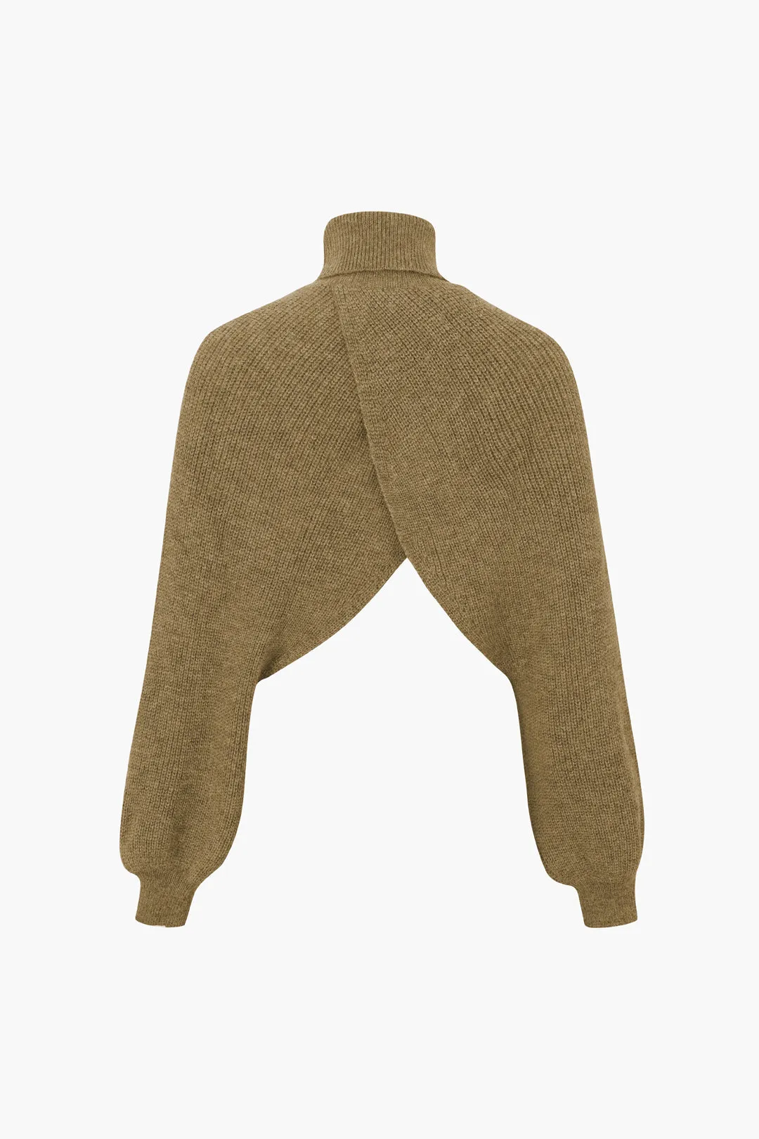 Shirley - Stylish Batwing Sleeve Woman's Turtleneck Crop Sweater