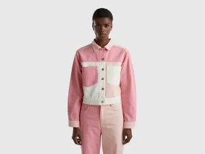 SHORT COLOR BLOCK JACKET