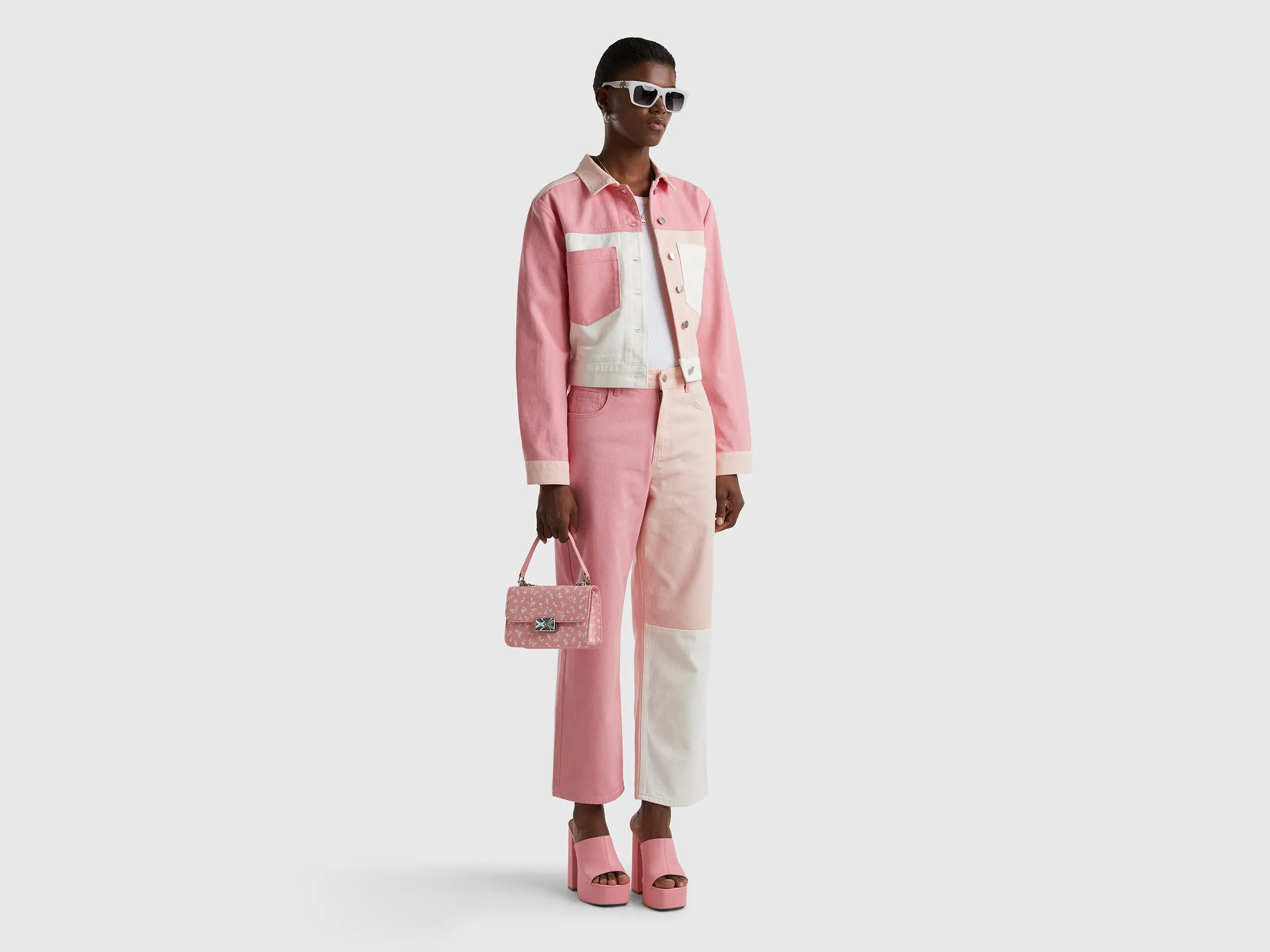 SHORT COLOR BLOCK JACKET