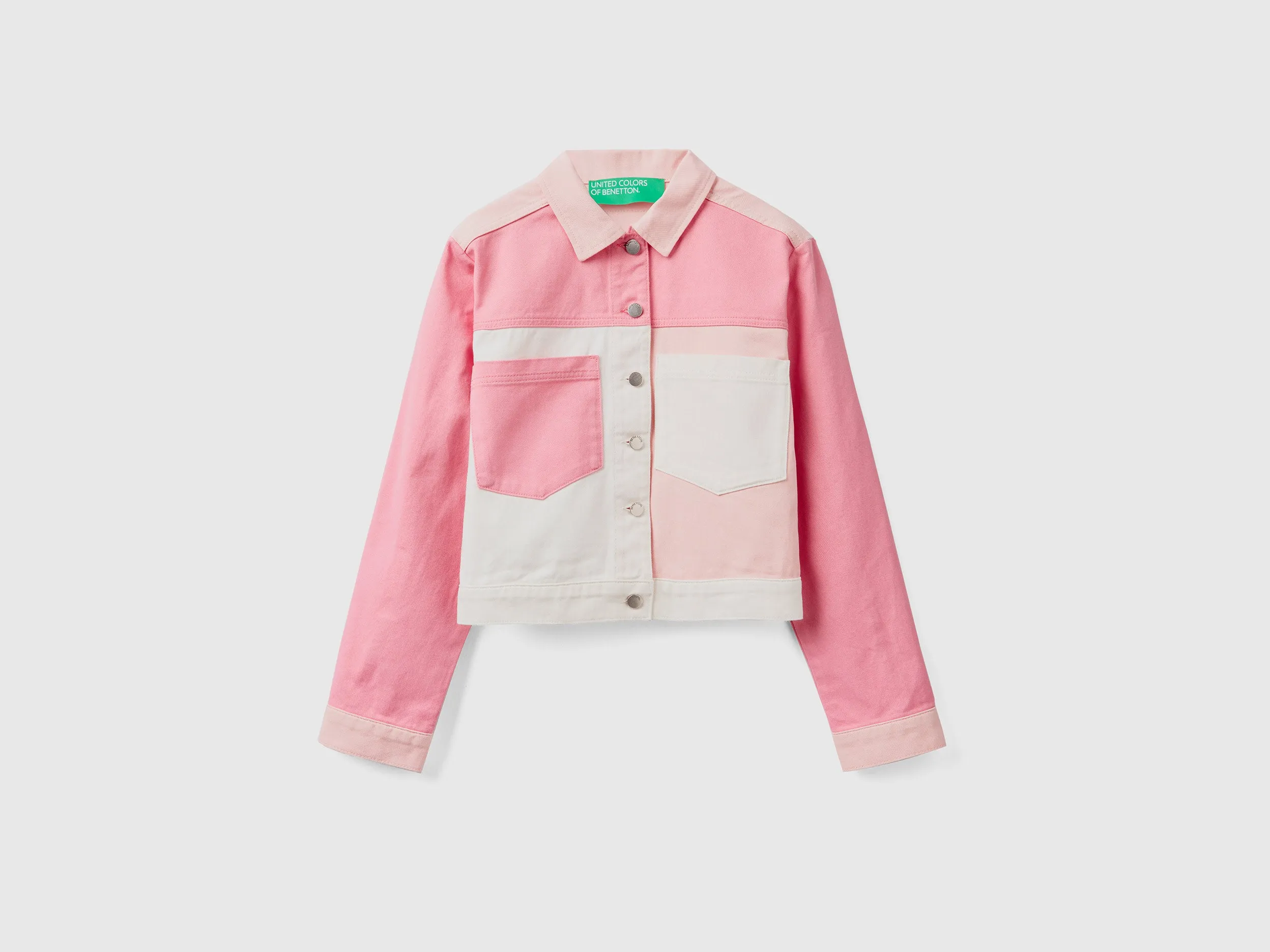 SHORT COLOR BLOCK JACKET