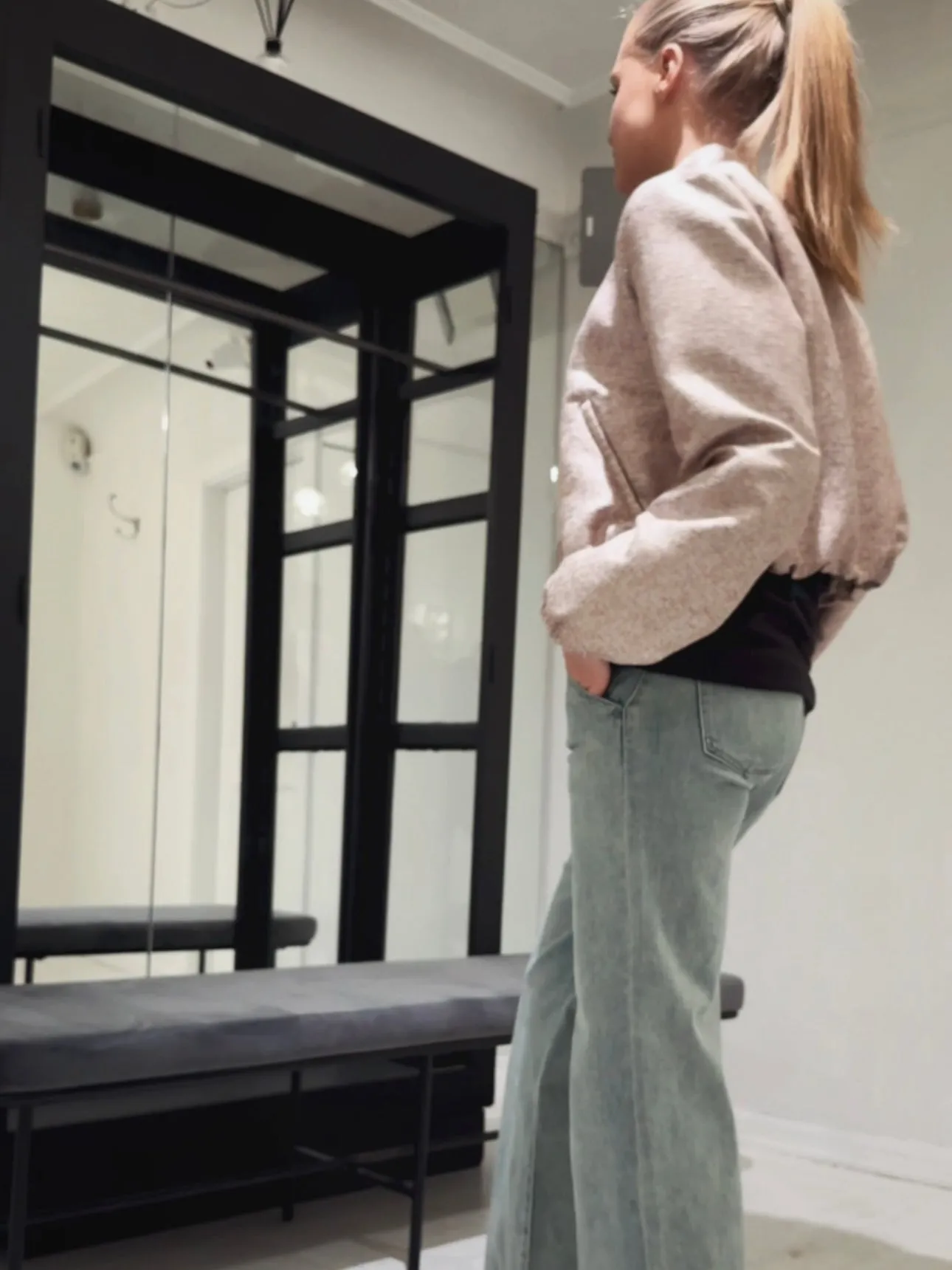 SHORT JACKET - PINK/GOLD