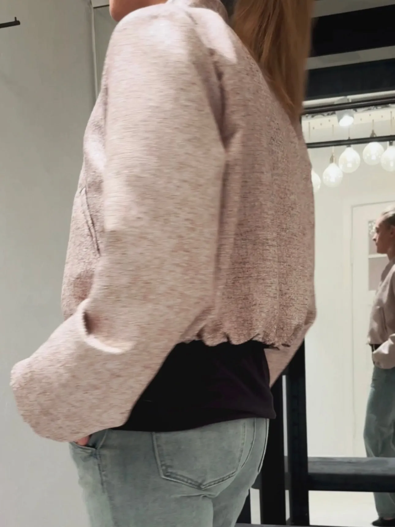 SHORT JACKET - PINK/GOLD