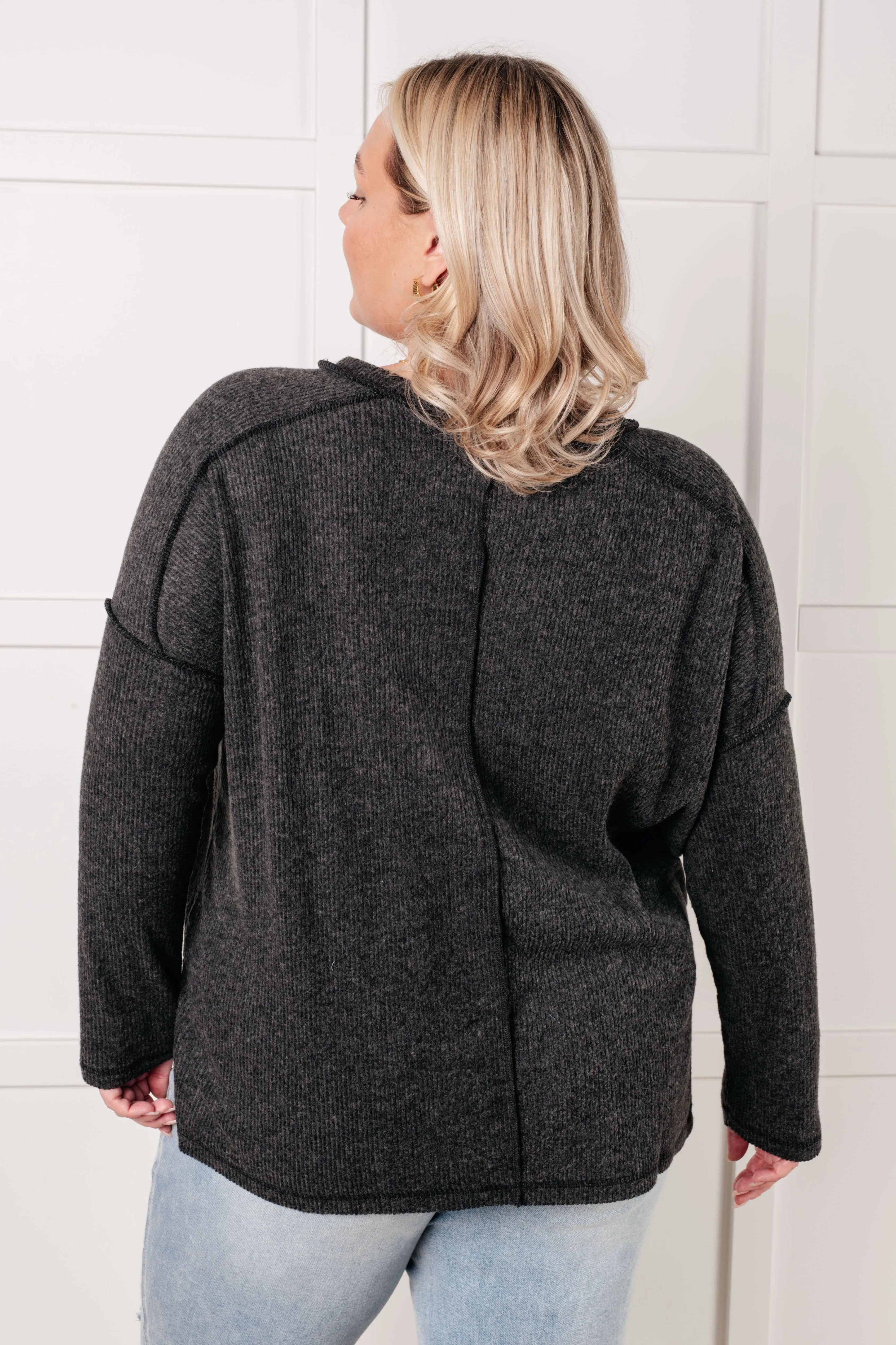 Simply Basic Ribbed Hacci Sweater