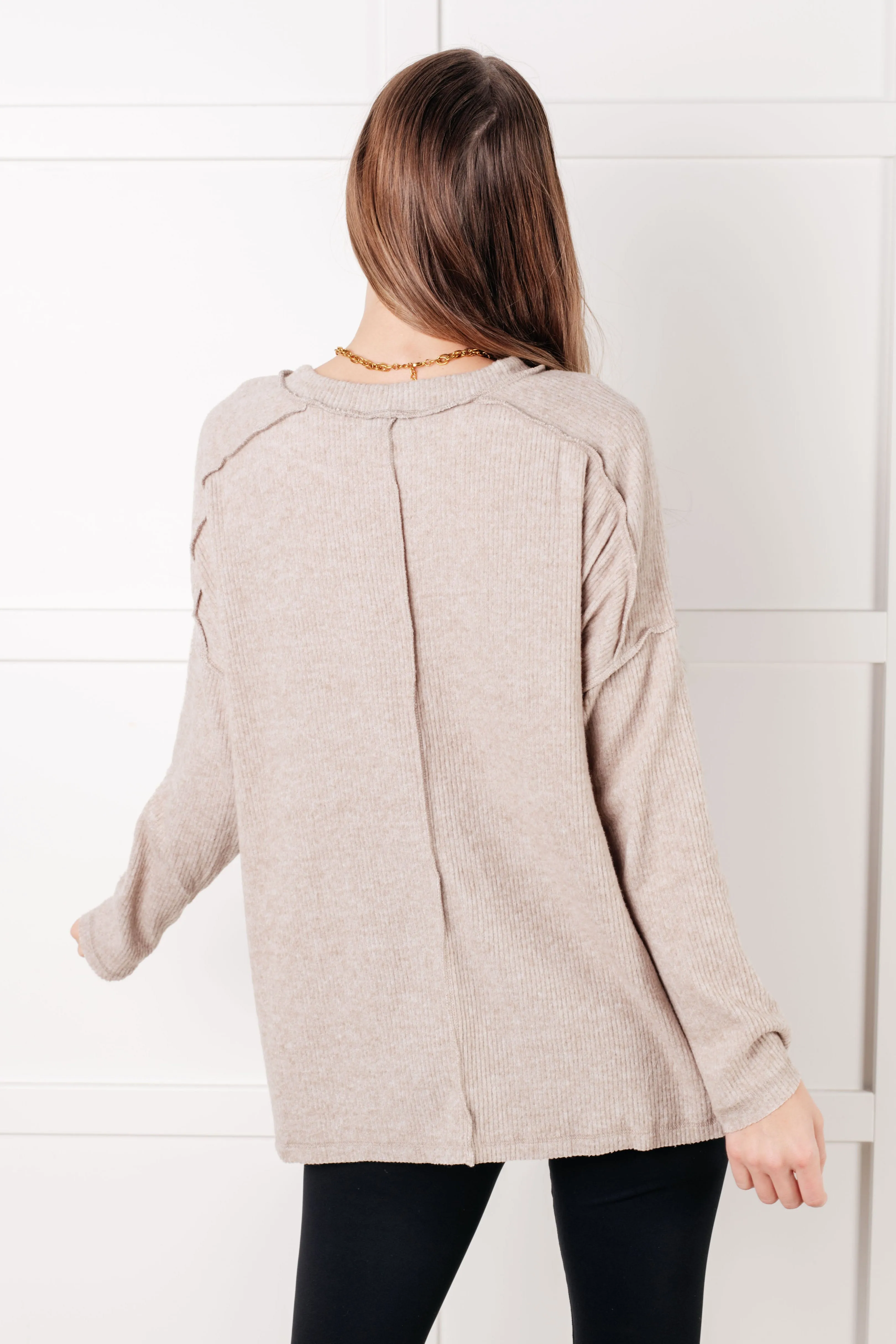 Simply Basic Ribbed Hacci Sweater
