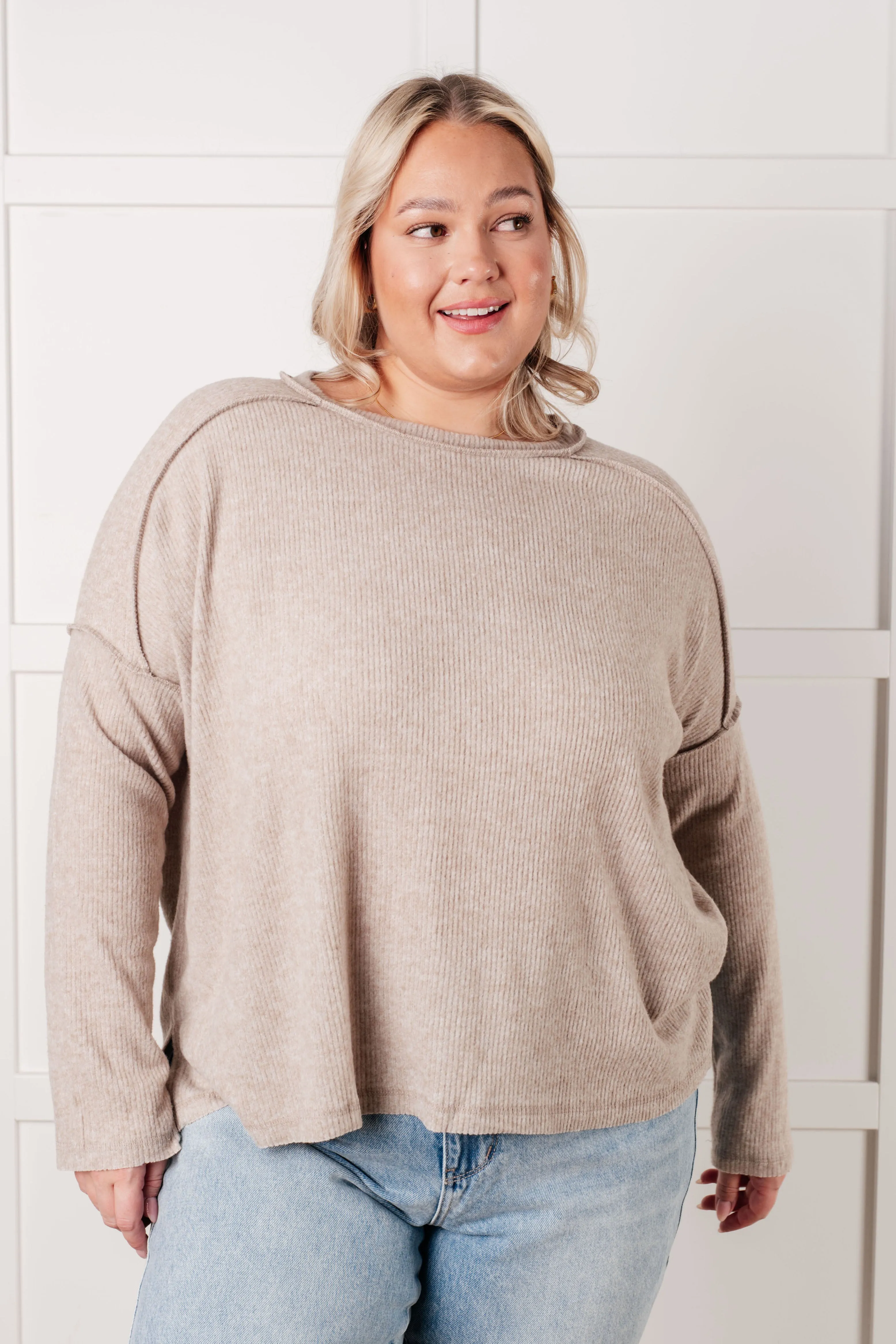 Simply Basic Ribbed Hacci Sweater