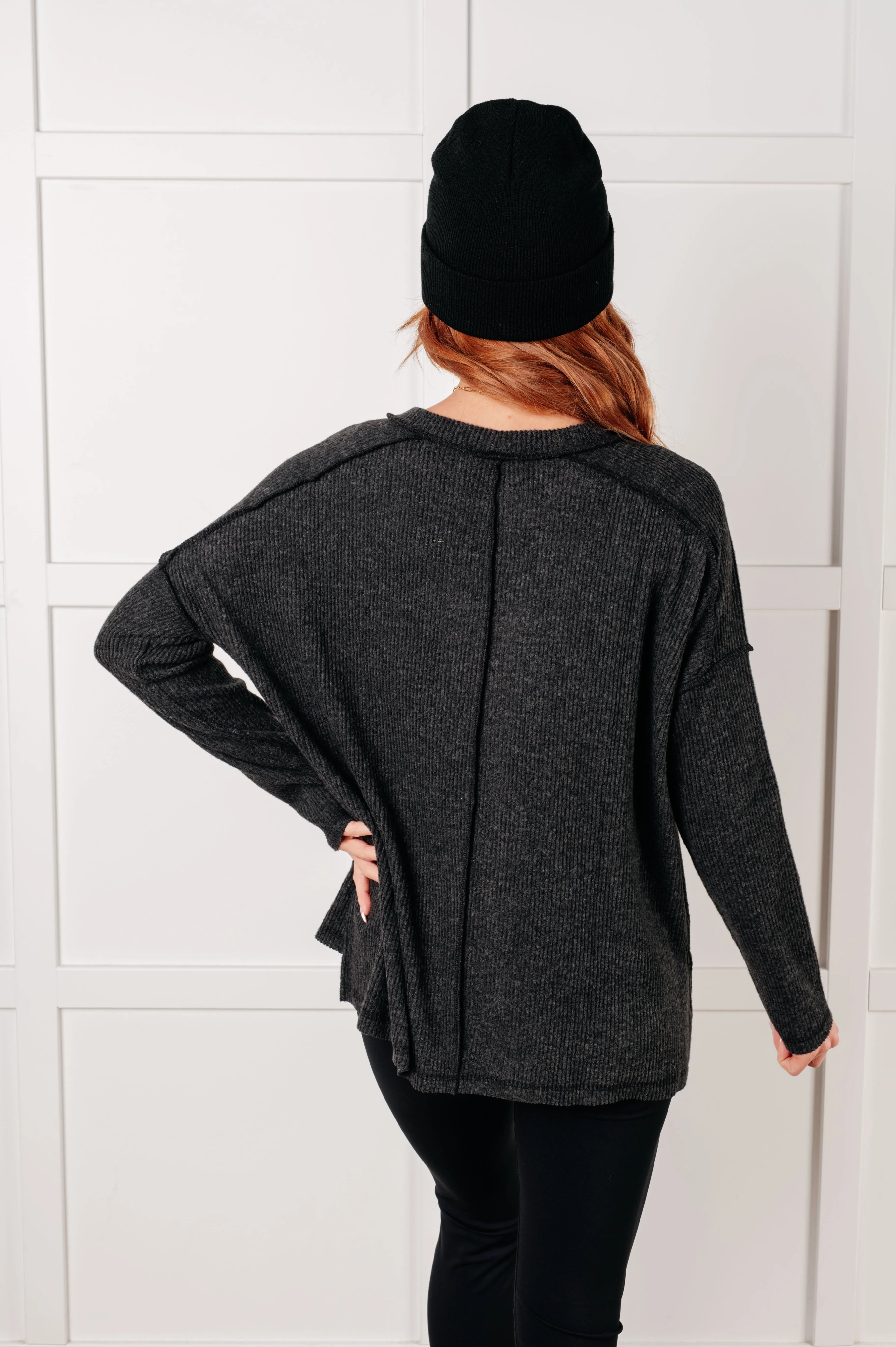 Simply Basic Ribbed Hacci Sweater