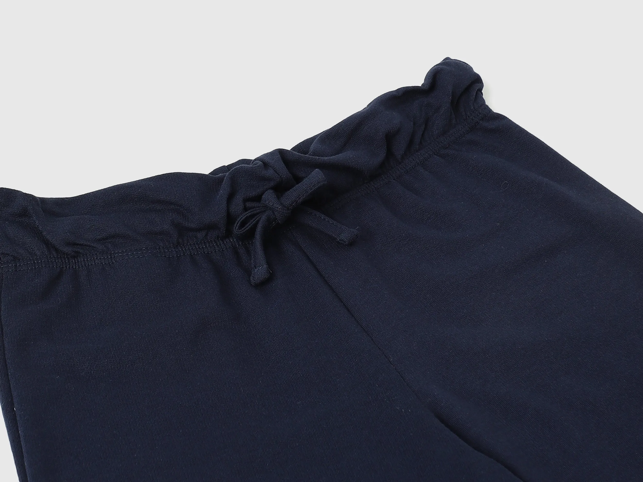 Solid Drawstring Regular-Fit Trousers