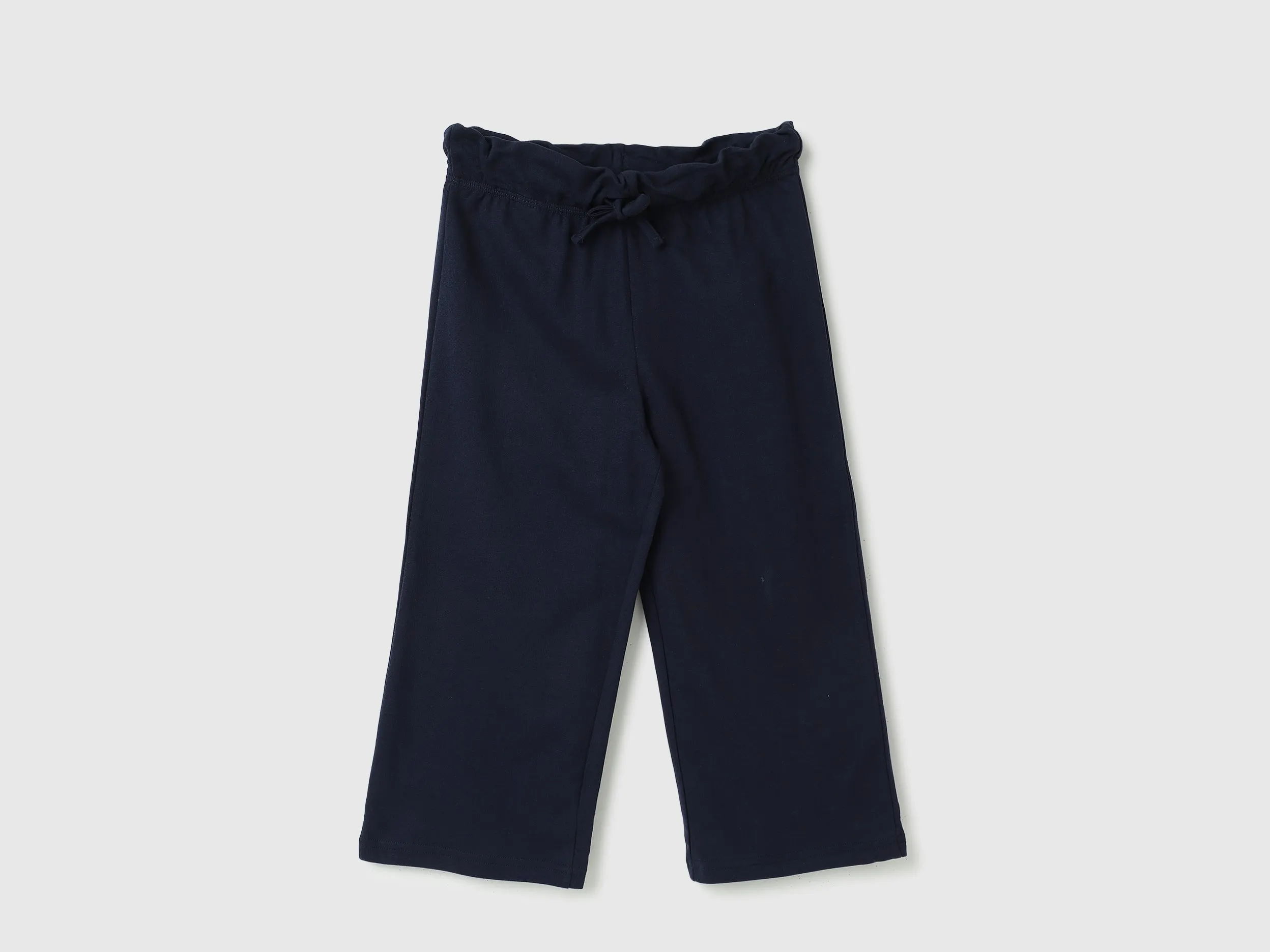 Solid Drawstring Regular-Fit Trousers