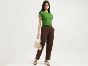 Solid Narrow Fit Trousers