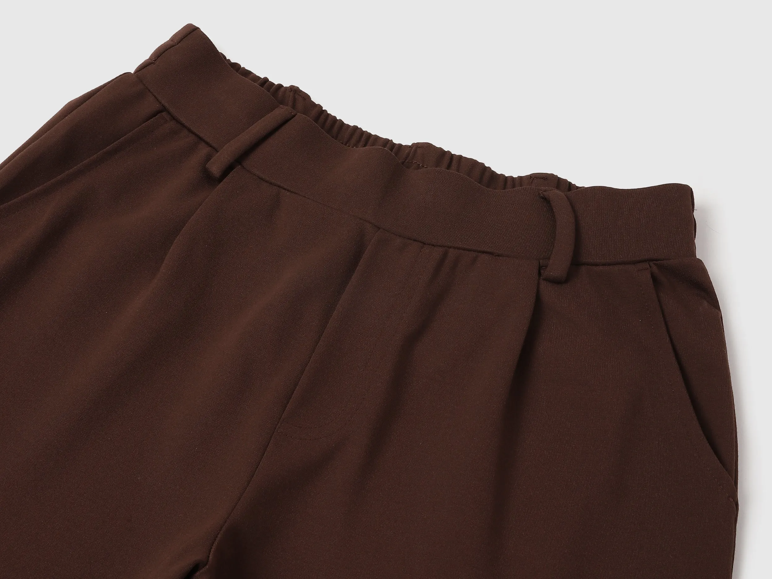 Solid Narrow Fit Trousers