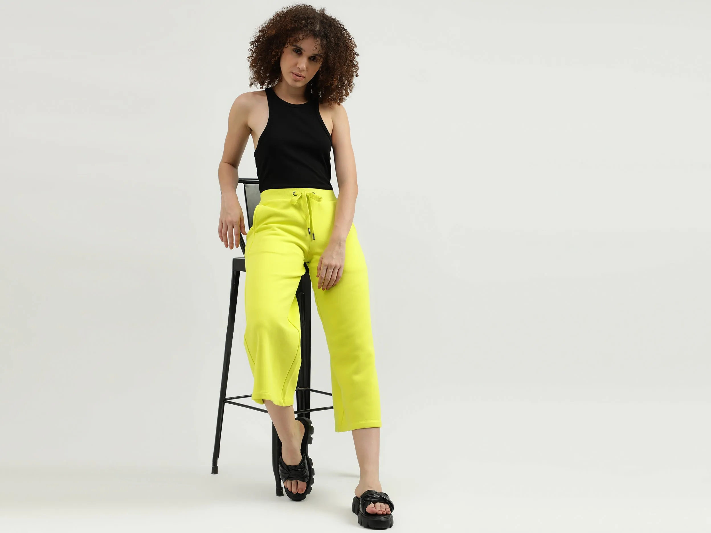 Solid Pattern Regular Fit Trousers