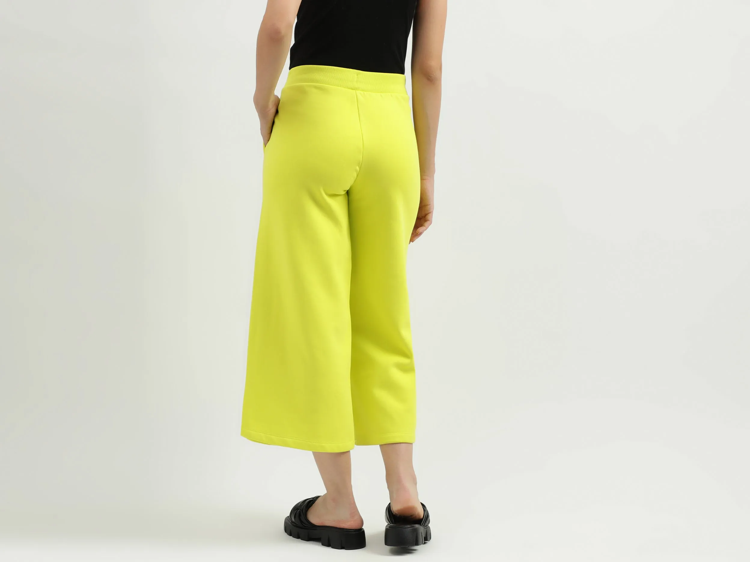 Solid Pattern Regular Fit Trousers