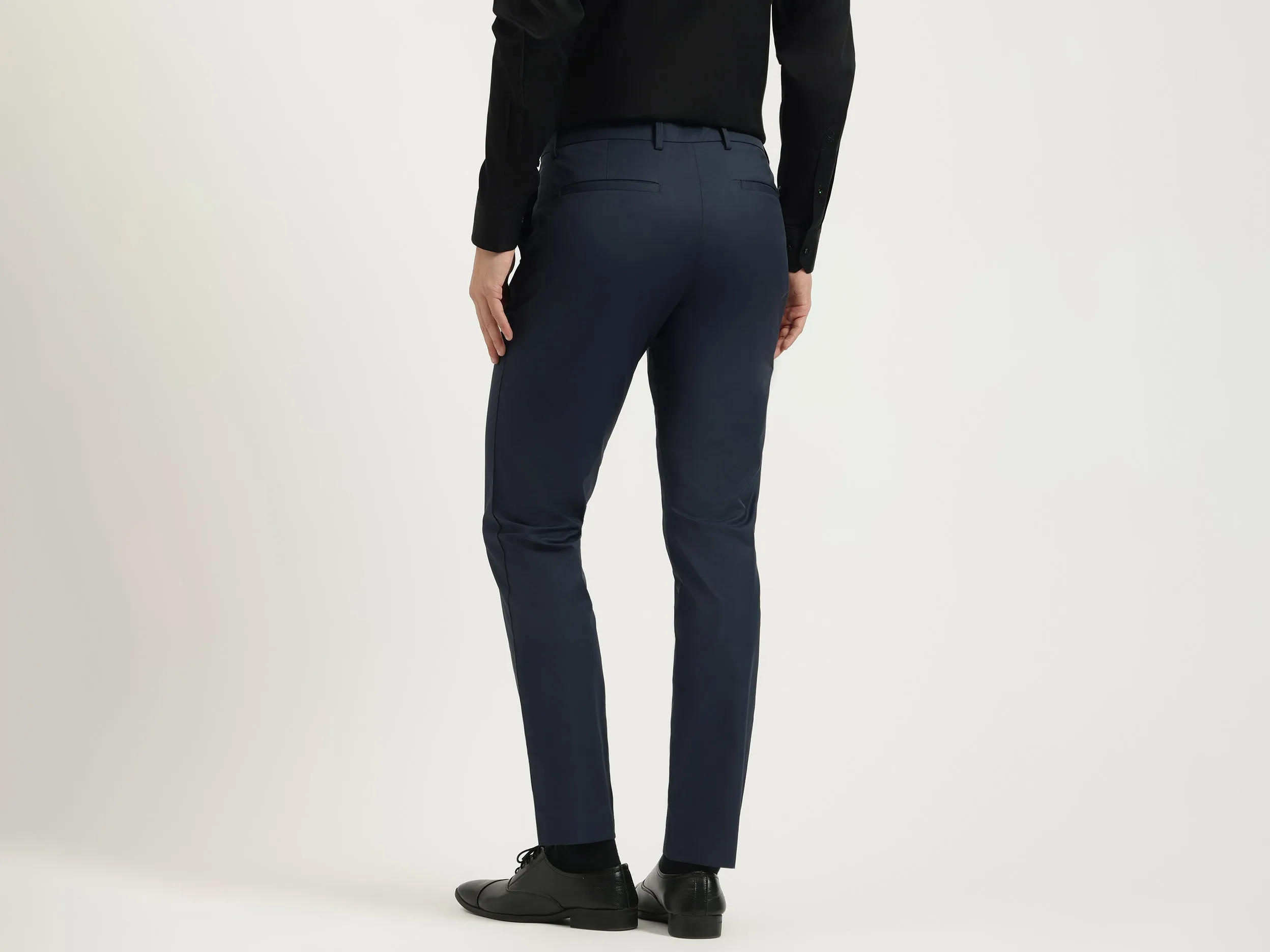 Solid Relaxed Fit Trousers