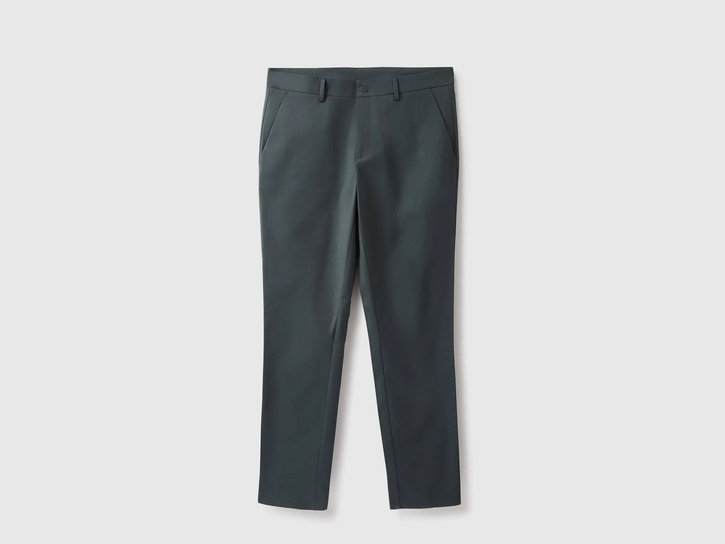 Solid Relaxed Fit Trousers