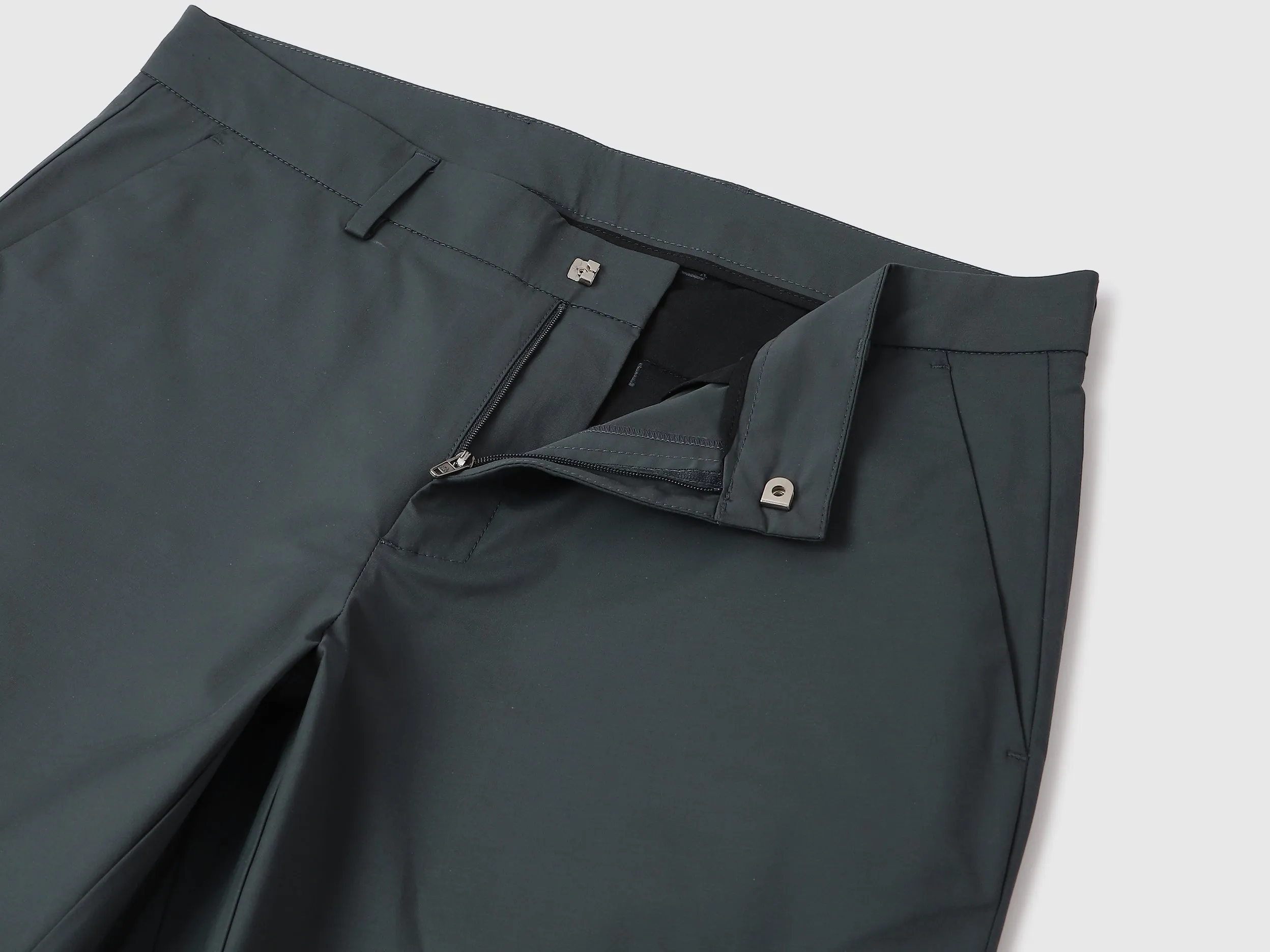 Solid Relaxed Fit Trousers